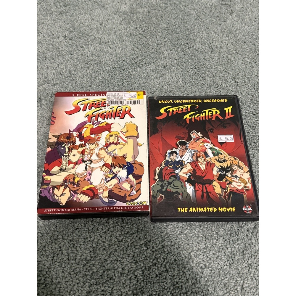 Street Fighter Alpha / Alpha: Generations DVD / Street Fighter 2 RARE